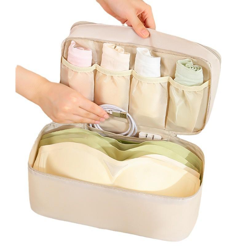 Two-Layer Travel Organizer for Underwear, Socks, Bras, and Accessories
