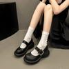 Fashion 2024 Autumn New Women's Shoes Fashion Platform Block Heel Casual Shoes Walking Dancing Sneakers Luxury Leather Mary Jane Shoes