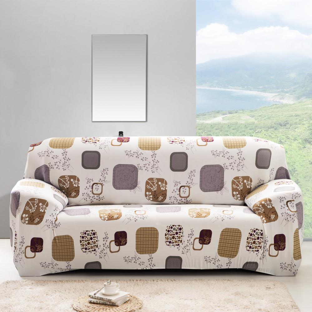 Buy 1/2/3 Seat Sofa Cover Printed Stretch All-inclusive L Shape ...