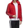 adidas Floral Logo Fleece-Lined Hooded Jacket Women Jacket Red GG0769