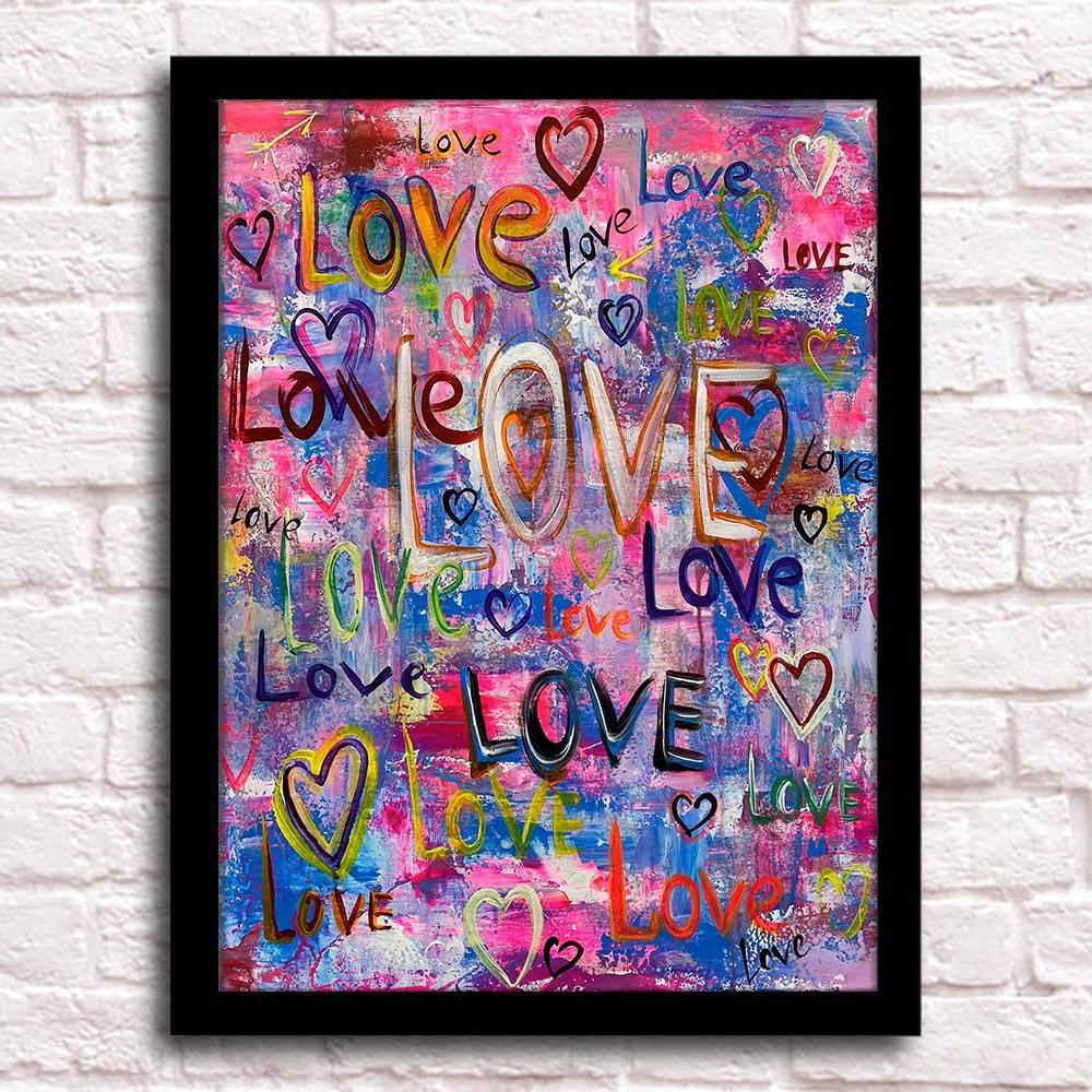 

Абстрактная любовь, холст, плакат и эстамп, популярное уличное искусство, граффити