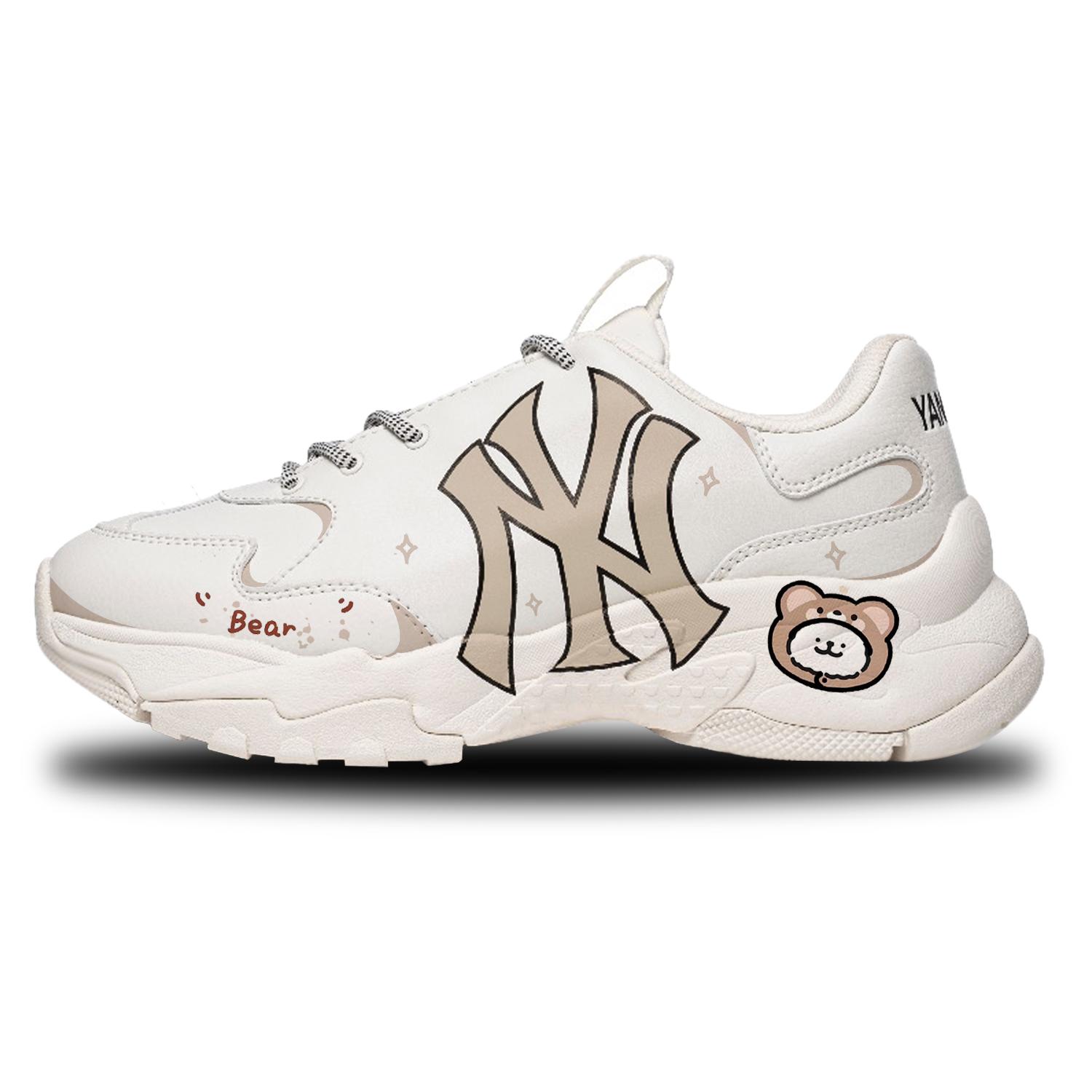 

MLB Big Ball Chunky Slip Resistant Slip Resistant Low top Chunky Sneakers Unisex Brown White 32SHC1011-50I(Team298-) 45