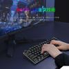 Gaming axă roșie conexiune USB mecanică cu fir 81 de taste LED albastru tastatură engleză rezistentă la apă pentru jucători tastatură e-element, axă/tastatură albastră,