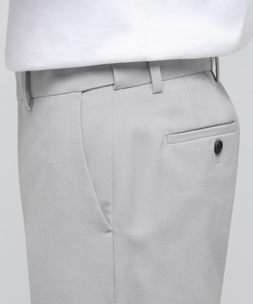 Musinsa Standard Lightweight Tapered Turn-Up Hidden Banding Crop Slacks [Light Gray]