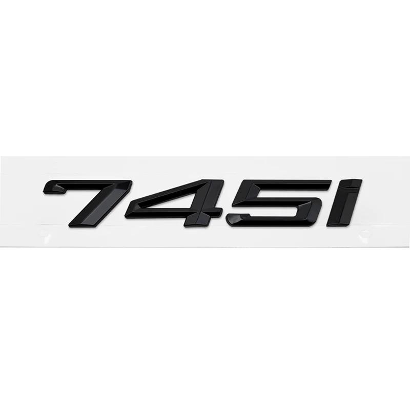 ABS Car Rear Trunk Letters Logo Badge Emblem Sticker For BMW 7 Series 730i 740i 745i 750i 760i E38 E65 E66 F01 F02 G11 G12