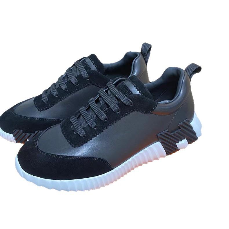 H Home Herren Leder Freizeitsneakers Schwarze Kleine Weiße Schuhe Paar Atmungsaktives Netz Herrenschuhe