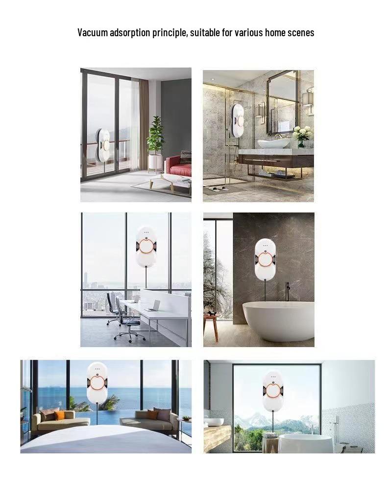 New Ultra-Thin Double Spray Intelligent Window Cleaning Robot for Households