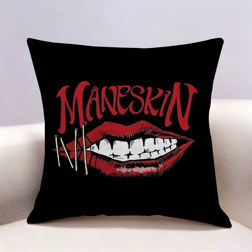 MManeskin DDamiano David Doublesided print Pillow Case Pattern Printed Pillowcase For Living Room Sofa Cushion Cover