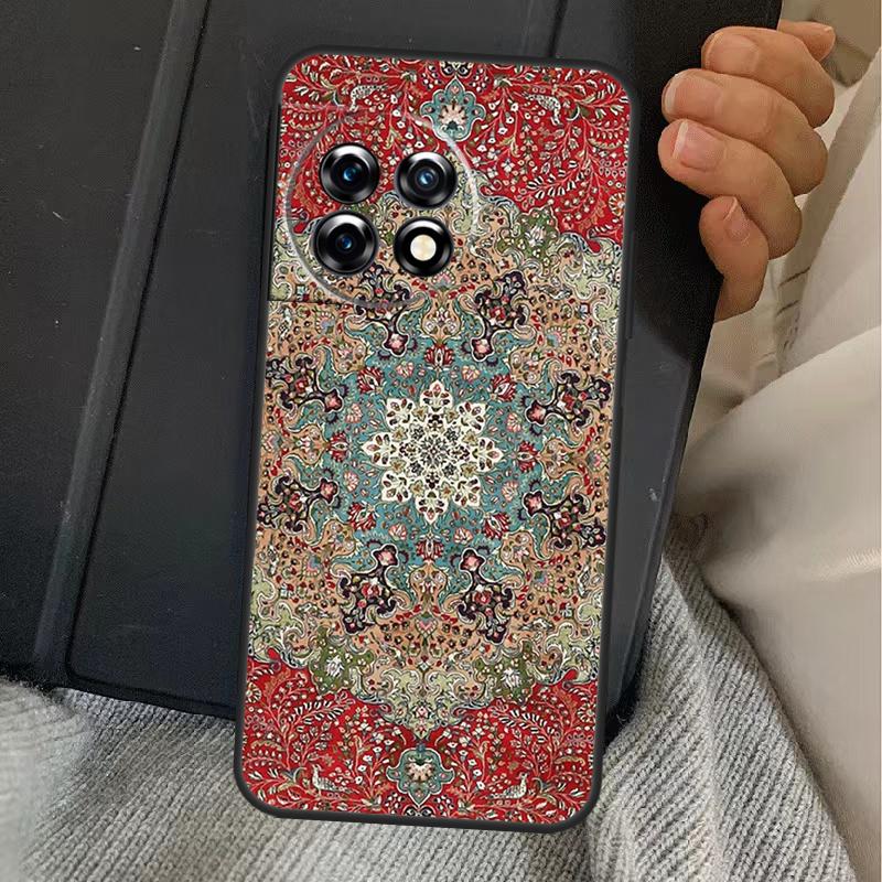 Persian Carpet Floral Pattern Case For OnePlus 15 13 12 11 13R 13T 10T 10R 12R OnePlus Nord 5 CE 2 3 4 Lite N20 N30 Cover