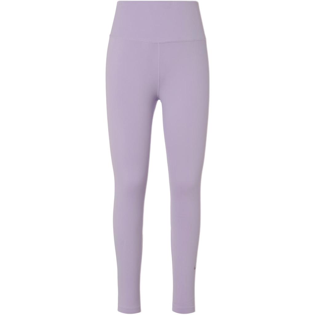 Nike One High-Waisted Slim Fit Solid Color Nine-Point Sports Pants Women Bottoms Lilac FN3233-512