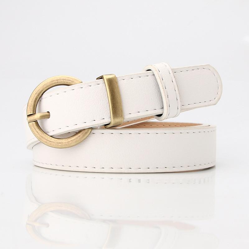 Ladies Stylish Pu Waist Belt With Metal Pin Closure For School And Leisure Styles