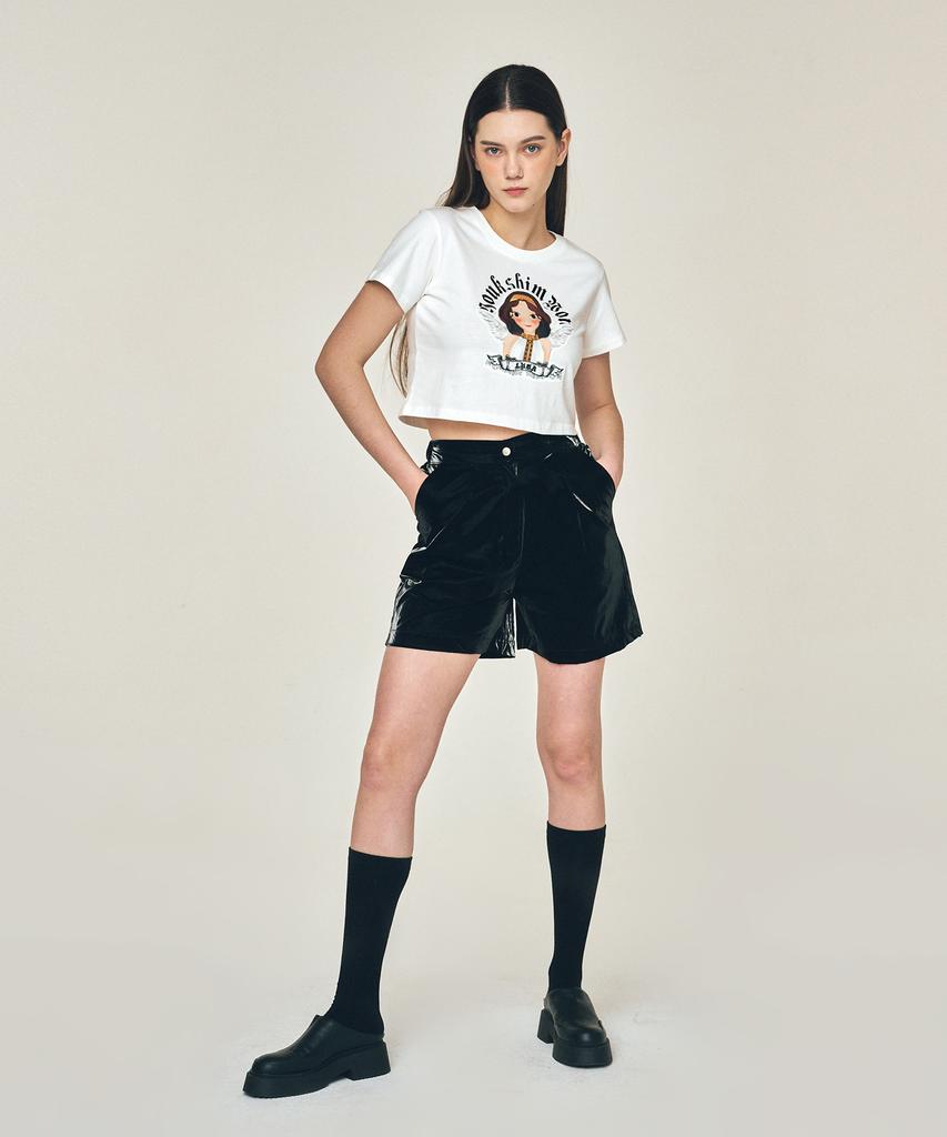 Yugsimwon Angel Crop T-Shirt Luna