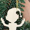 Gnome Footprint Template for Snow Spray Reusable Window Stencils Christmas Gnome Elf Hanging Decoration