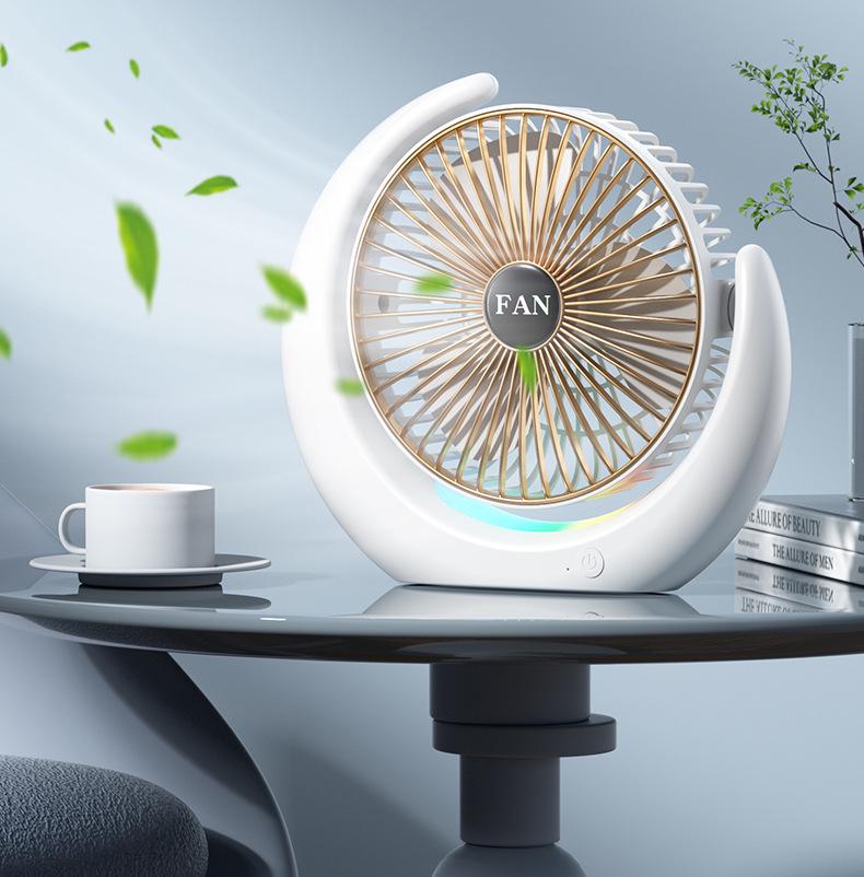 Portable USB Rechargeable Desk and Camping Fan