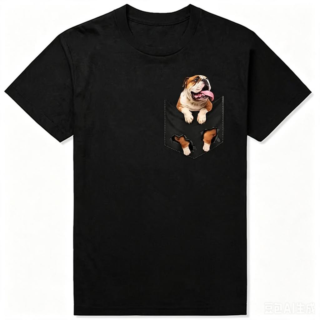 English Bulldog Yoga Puppy Poses Oneck T Shirt Dog Lovers Black Graphic Cotton Streetwear Short Sle