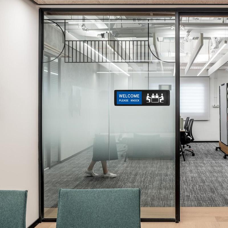 1 buc. Panou glisant pentru birou și conferință Nu deranjați Bateți Bine ați venit Vă rugăm