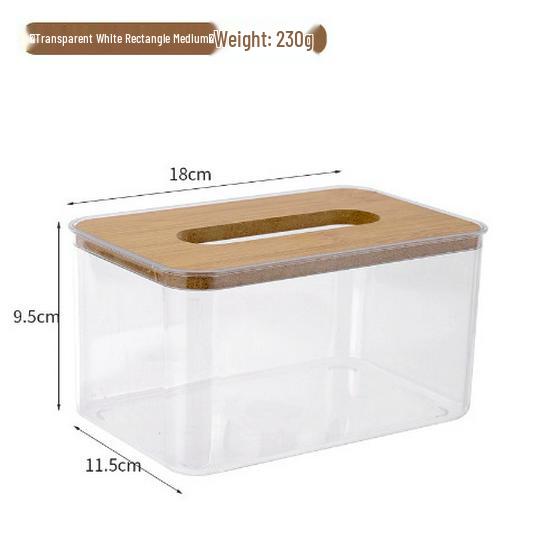 Nordic Transparent Creative Tissue Box for Home, Living Room, and Coffee Table