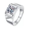 2026 Men's Ring Full Diamond Fashion Light Luxury Men's Open Ring Accessories