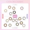 Prime shipping colored lenses Flanmy 1day Sasaki Nozomi UV cut 10 pieces Kinako roll 0.00