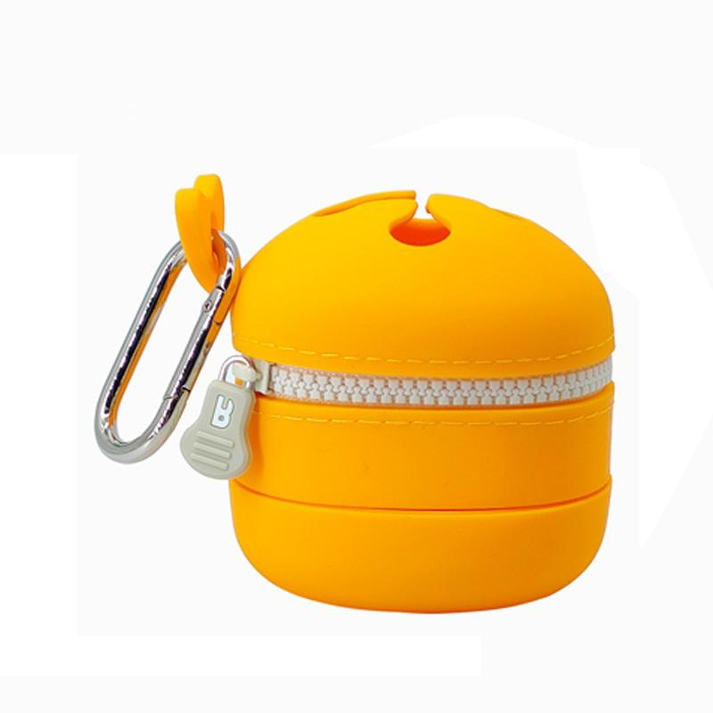 1 Piece Portable Storage Pouch For Small Fishing Gear Outdoor Waste Collection Foldable Fly Fishing Silicone Storage Container