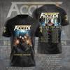 New Classic Band Accept T-shirts 3D Printed Men's Women Hip Hop Short Sleeve Round Neck T Shirt Oversized Tees Tops Man Clothing