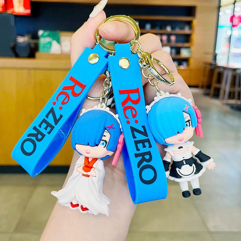 Anime Rem Decorative Keychain Adornments Perfect Cartoon Gift For All Ages