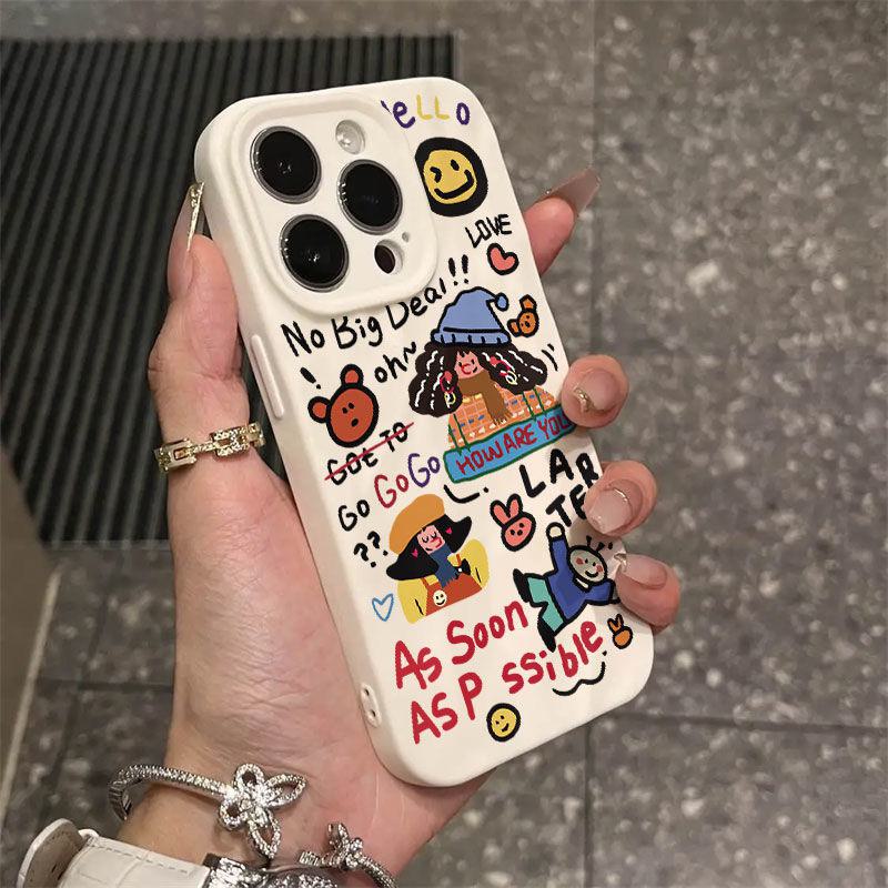 

Girl Graffiti подходит для телефонов Apple 15/14/13/12/11/PRO/PROMAX/XSMAX/XR/XS/X. 7 Plus