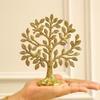100% Pure Brass Kalpvriksh Tree with Birds | Kalpavriksha Tree of Life Showpiece for Table Decor (5.9 Inch) | Home & Puja Temple