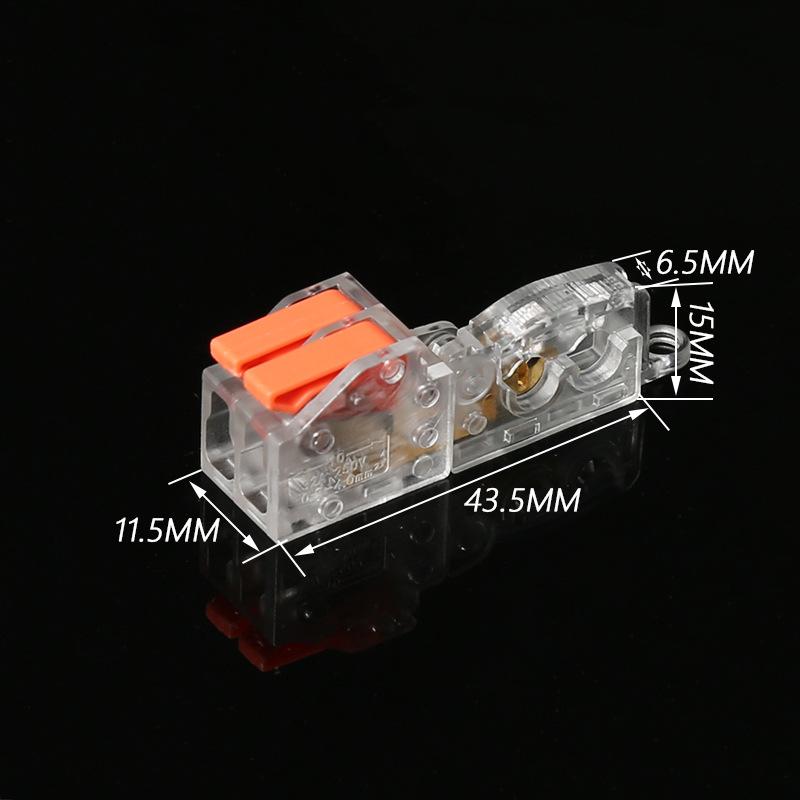 10PCS Free Wire Breaking Fast Terminal Block Light Wiring Special Binding Post Splitter Free of Wire Stripping