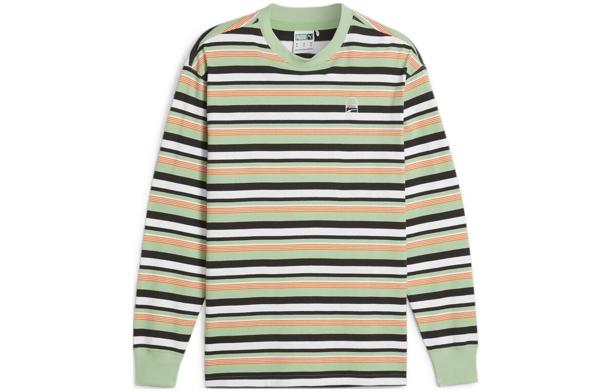 PUMA T Shirts Unisex Green Crew Neck Moderate 624377-89 L