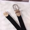 No Punch Belt Women'S Jeans Canvas Belt Woven Elastic Pin Buckle Student Lazy Cloth Belt