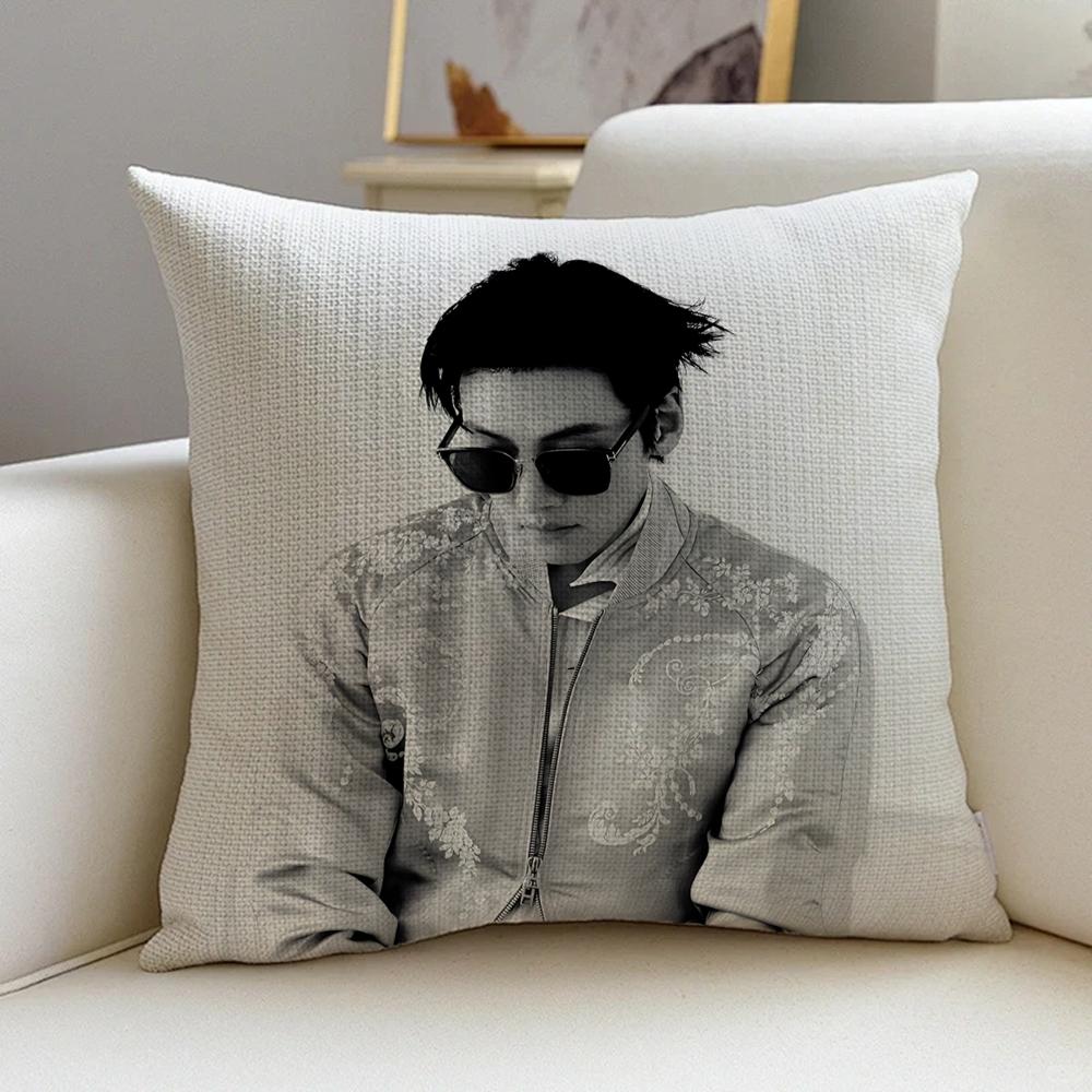 P-Ji Chang-Wook Cushion Cover Natural Linen Pillowcase Set, All-In-One Decor For Sofa, Bedroom & Chair