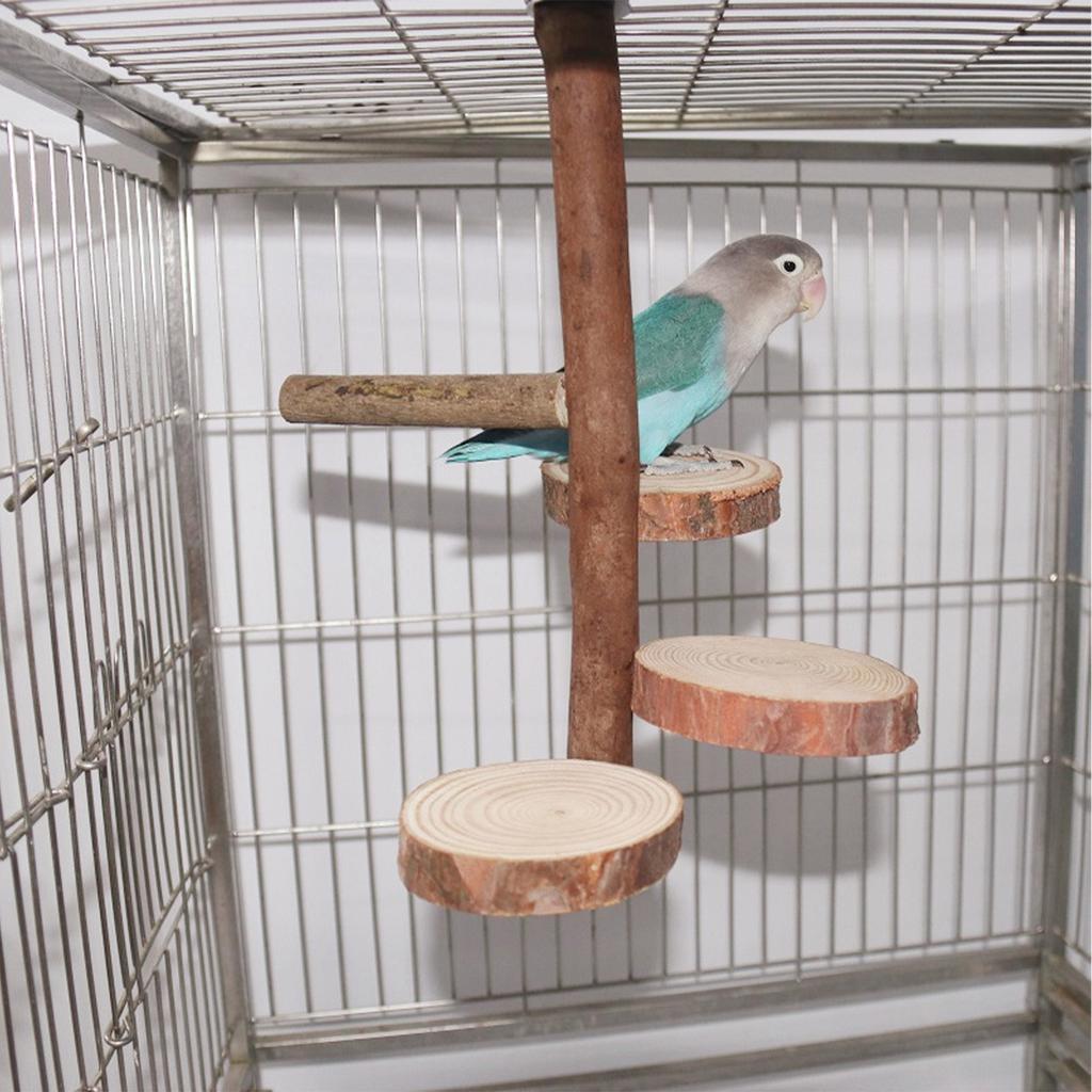 Bird Perch Stand Toy Durable Bird Cage Standing Resting Perches For Parrots Parakeets Birds Lovebirds Finches Climbing Standing