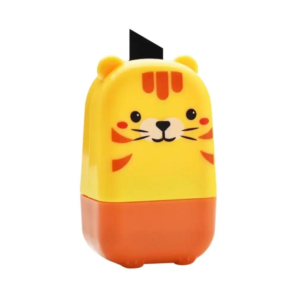 

Cartoon ID Identity Theft Protection Roller Stamp Confidentiality Seal Erase Roller For Privacy Confidential Data Guard Stamp тигровый