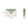 Slim PU Leather Short Wallet INS Multi-Cards Zipper Coin Purse Hasp Small Flowers Card Bag Wallet Zipper Hasp For Women Girl