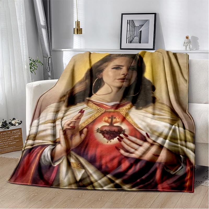 Lana Del Rey Sängerin Lizzy Grant HD Decke, Weiche Überwurfdecke für Zuhause Schlafzimmer Bett Sofa Picknick Reise Büro Abdeckdecke Kinder