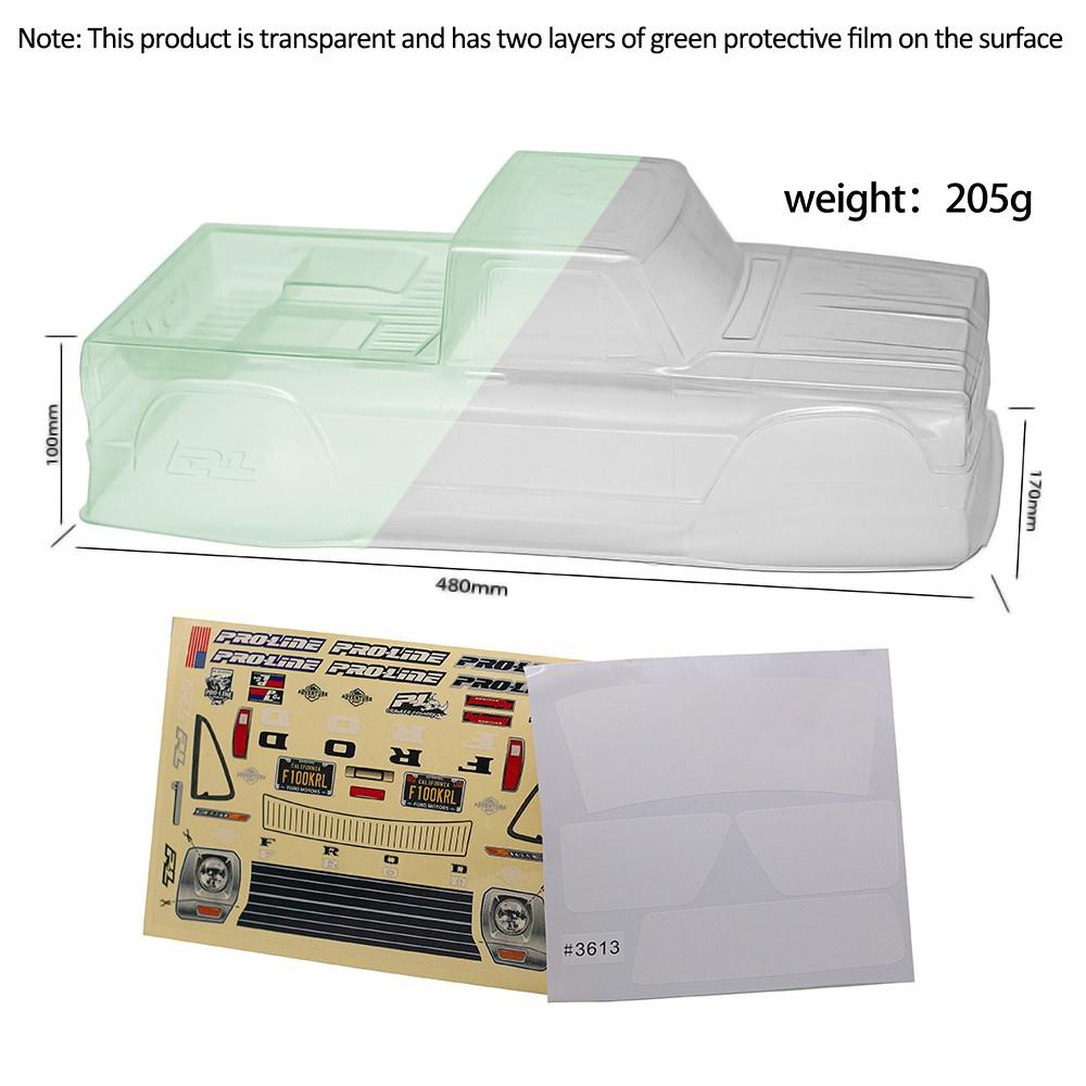 

12.3inch 313mm Wheelbase Clear Pickup Body Shell Kit For 1/10 Rc Crawler Trx4 Axial Scx10 Ii 90046 Rgt 86100 Cc01 Tf2 Yk4101