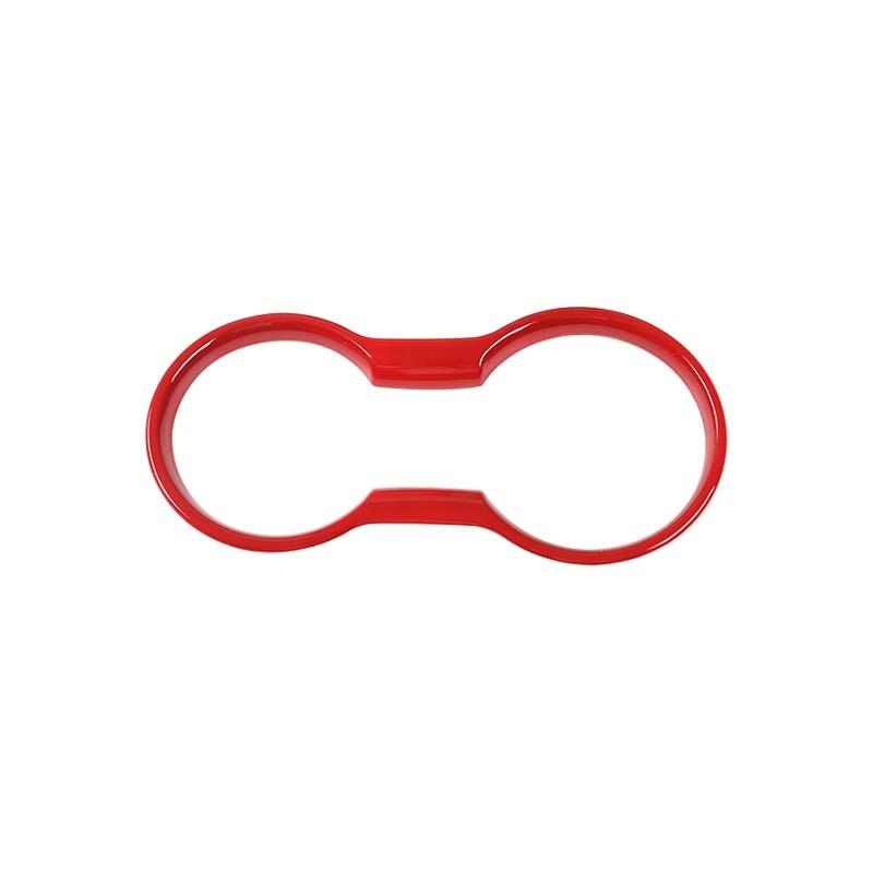 

Автомобильный передний подстаканник, декоративное кольцо, декоративные наклейки, подходят для Ford Mustang 2015 Up, аксессуары для интерьера из АБС-пластика красный