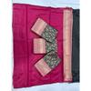 New Launch – Elegant Soft Lichi Silk Saree with Rich Jacquard Weaving & Contrast Blouse Elegance