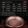 Gesang Copper Incense Burner with Flower Design - Intermediate Smoke & Fire Offering Plate for Alms and Food Offerings
