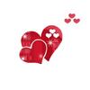 Self-Adhesive Heart Wall Stickers: 3D Acrylic Mirror for Living Room Decoration