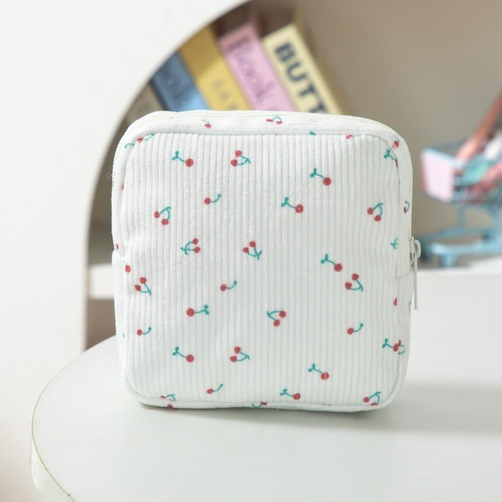 Lipstick Storage Cosmetic Bag Corduroy Mini Storage Pouch Cute Makeup Bag 4