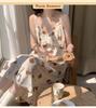 2025 Sweet Princess Style Cloud Cotton Camisole Set with Chest Pads for Women - Summer Home Pajamas