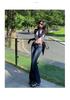 Women's Low-Rise Micro Flare Retro Stretch Jeans - Slimming Petite Fit for Spring & Autumn 2026