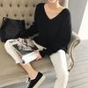 Fashion Casual Pullover Women Sweater Autumn Winter Women's Sweaters V-Neck Minimalist Jumpers Tops 7290
