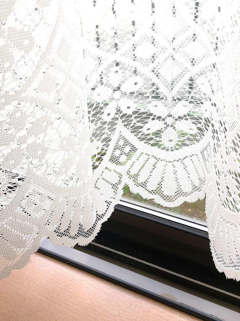 Elegant and stylish bay window lace and made in Japan by 300 x 105 CM596 curtains, multi-functional, heat-blocking, pollen-catching, cool, FCOT, cm,