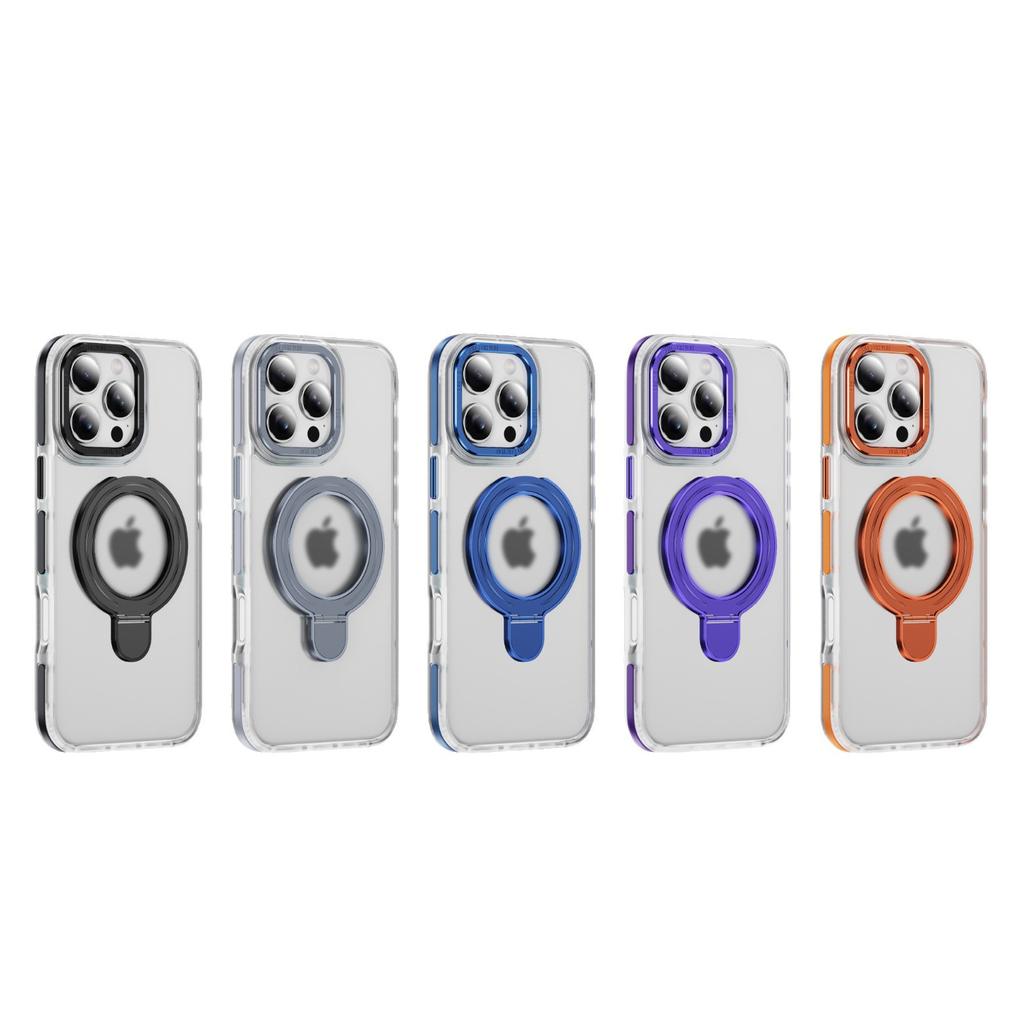 For Apple, for IPhone 16 ProMax Phone Case, Hardware Lens Frame, Skin Protection Cover, Magnetic Suction Pivot Case