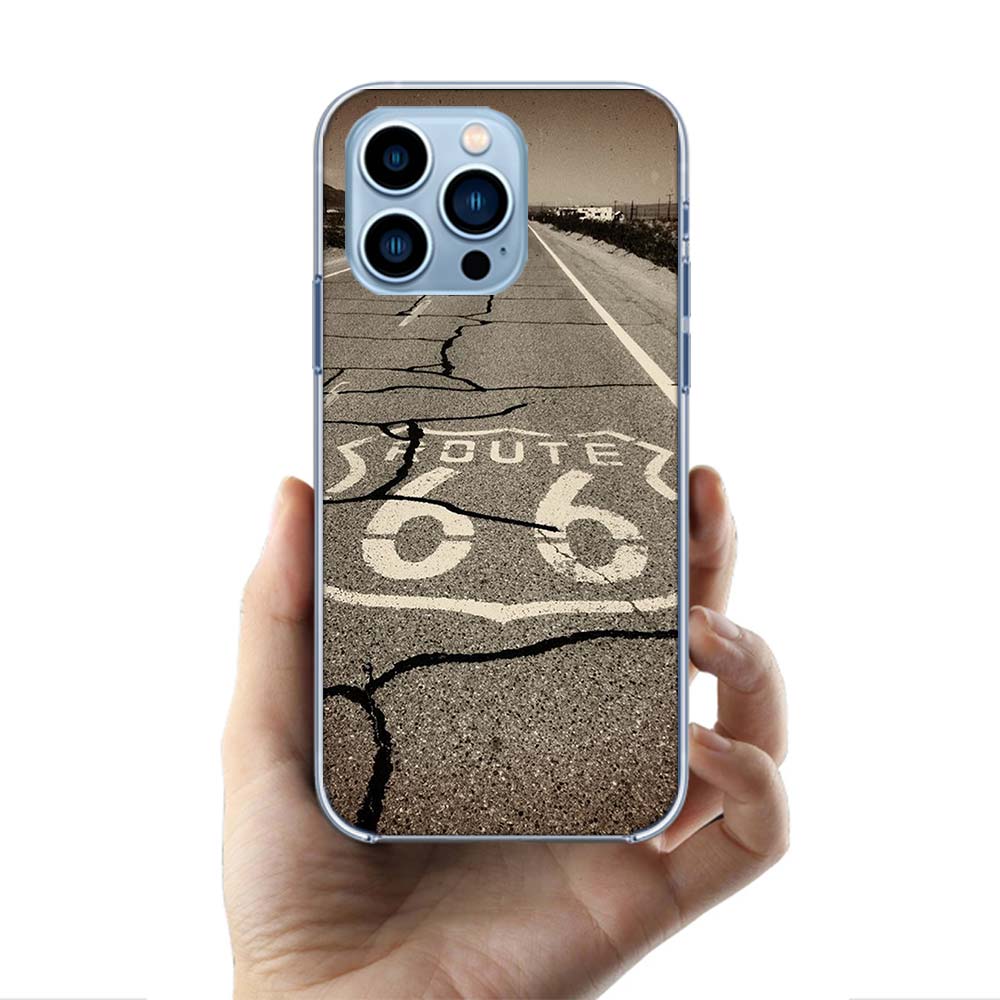 America Route 66 Cases Phone Case For Iphone 17E 16E 17 Air 16 Pro Max 15 Pro 14 Plus 11 13 12 Mini Cover Cases Compatible with