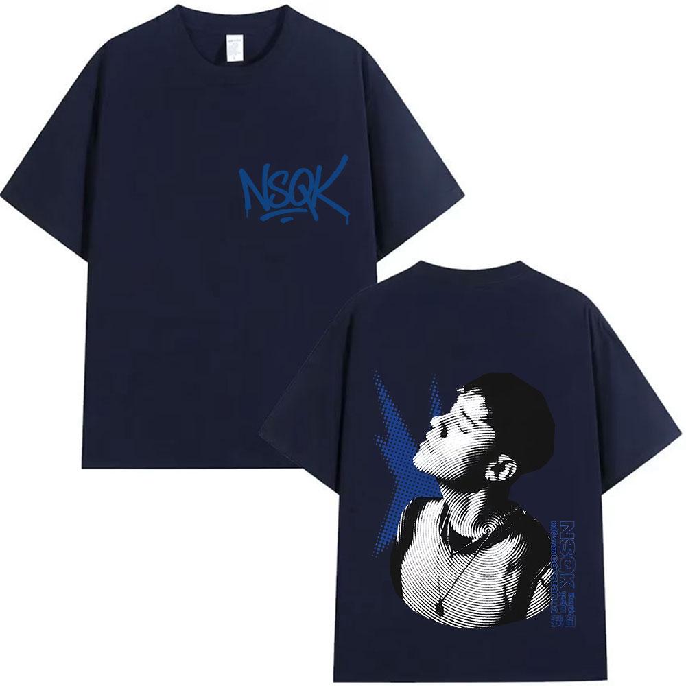 Rapper NSQK FLACO DONDE ESTAS Tour 2025 Album Merch T Shirts Unisex Women Retro Oversized Tshirts Hip Hop Gothic Short Sleeve Tees