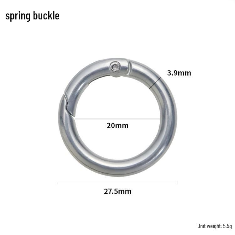 Metal Painted Round Quick Release Keychain Ring
